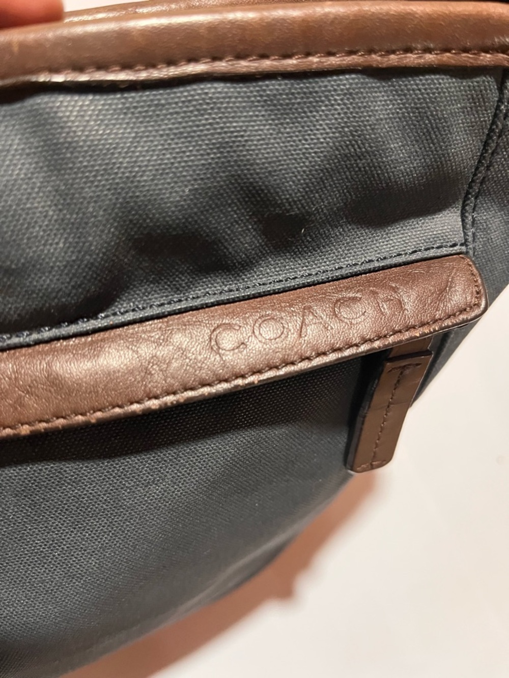 Coach Canvas Leather Crossbody Bag - Picture 3 of 5